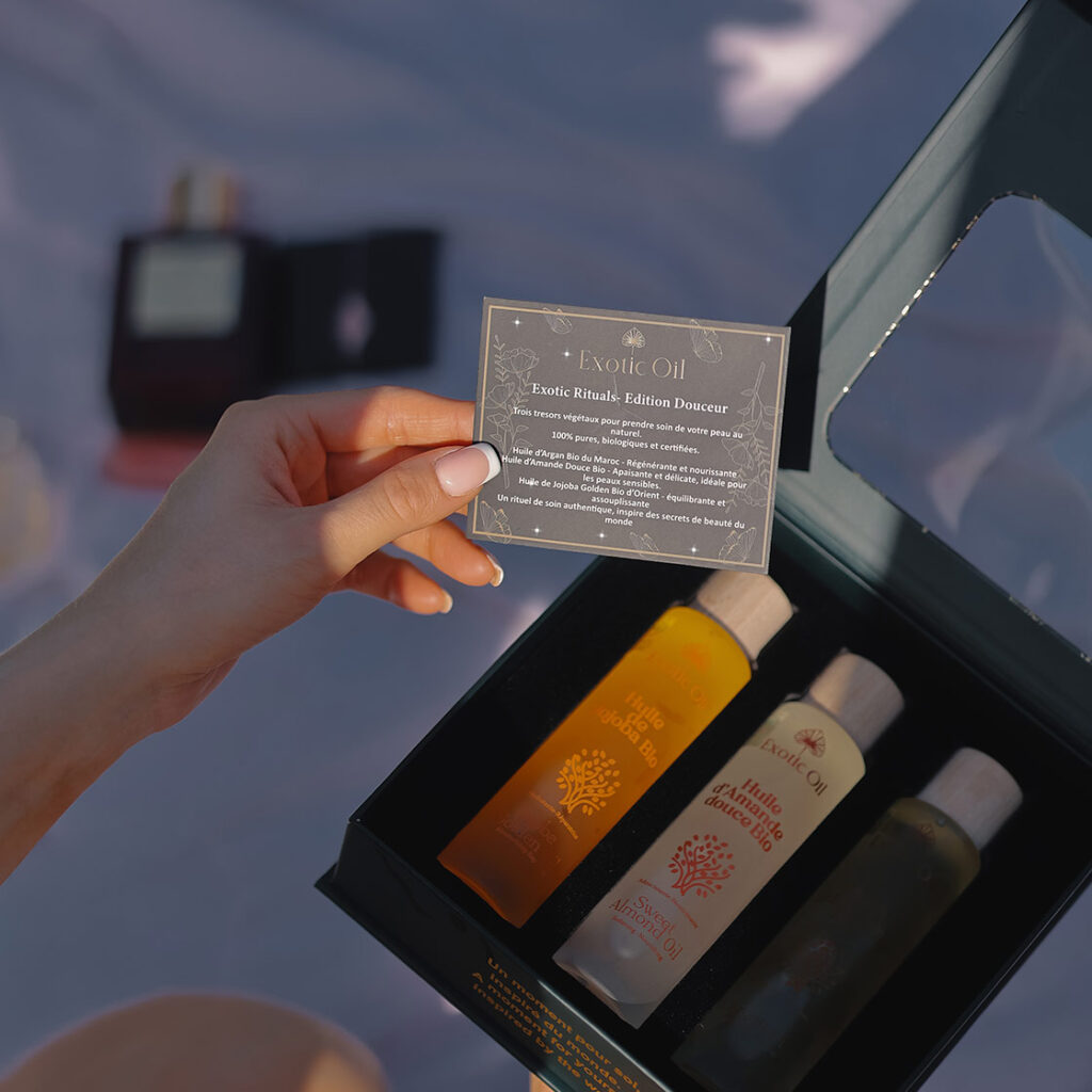 Exotic Rituals – Coffret Cadeau Édition Douceur – 3 Huiles Bio