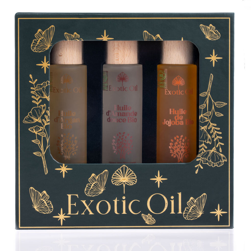 Exotic Rituals – Coffret Cadeau Édition Douceur – 3 Huiles Bio