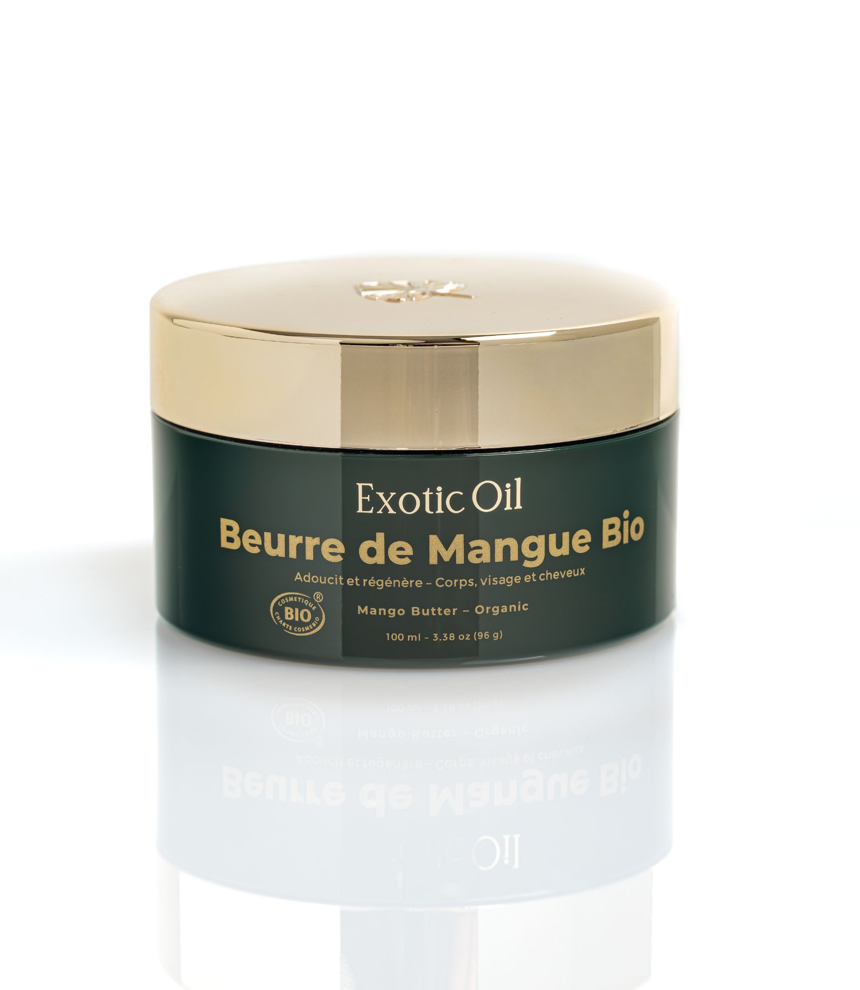 Beurre de Mangue Bio Exotic Oil 100 ml – soin corps et cheveux.